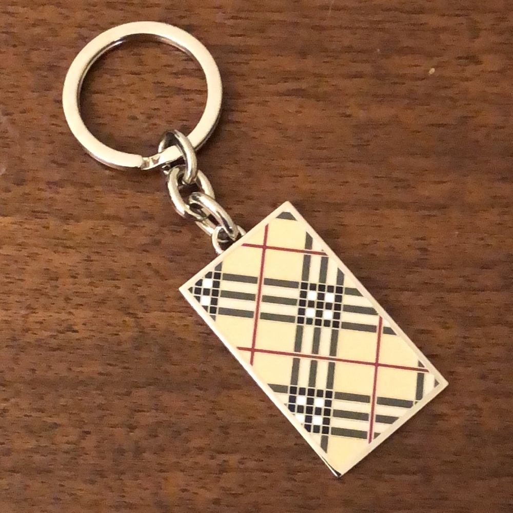 Burberry Plaid Rectangular Keychain - Picture 2 of 7